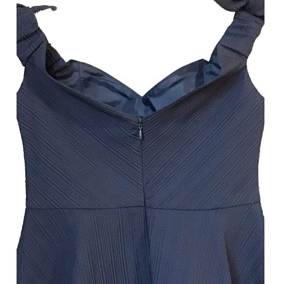 NWT Topshop Navy Off the shoulder Dress, Size 6 - Picture 5 of 9